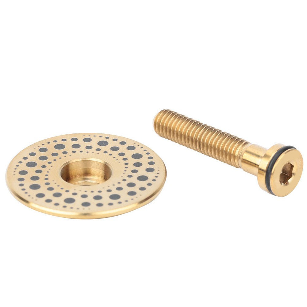 Titanium Alloy Bicycle Headset Cap Set - Universal 28.6mm Bike Stem Top