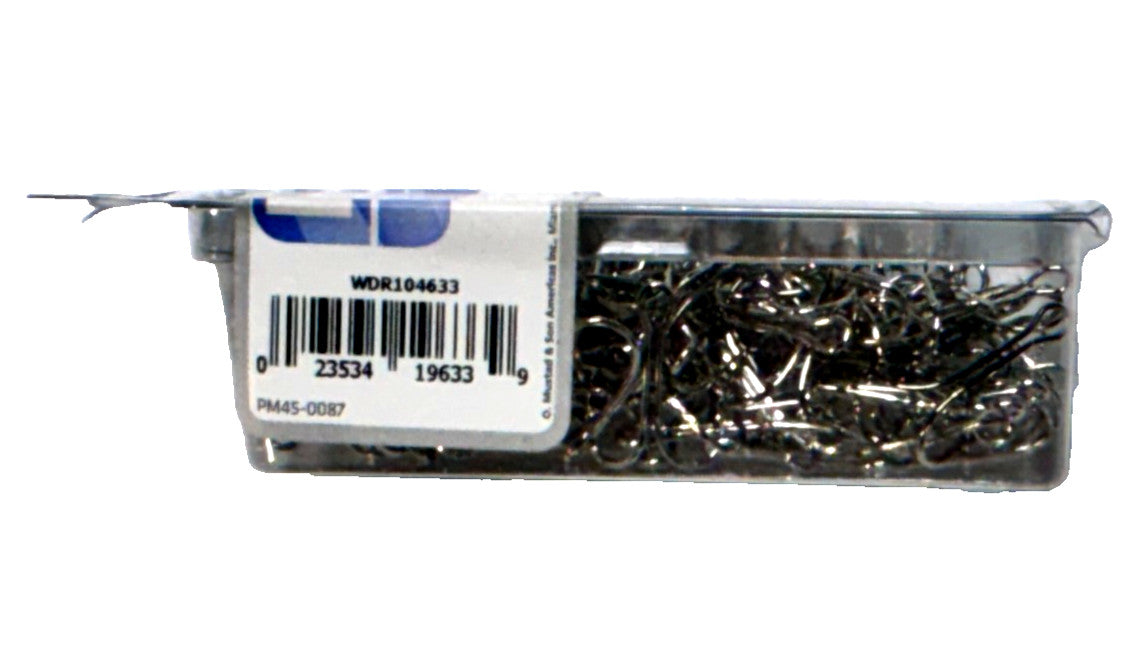 Double Fishing Hooks Size 6 Nickel 100 Pack - Durable & Sharp Tackle