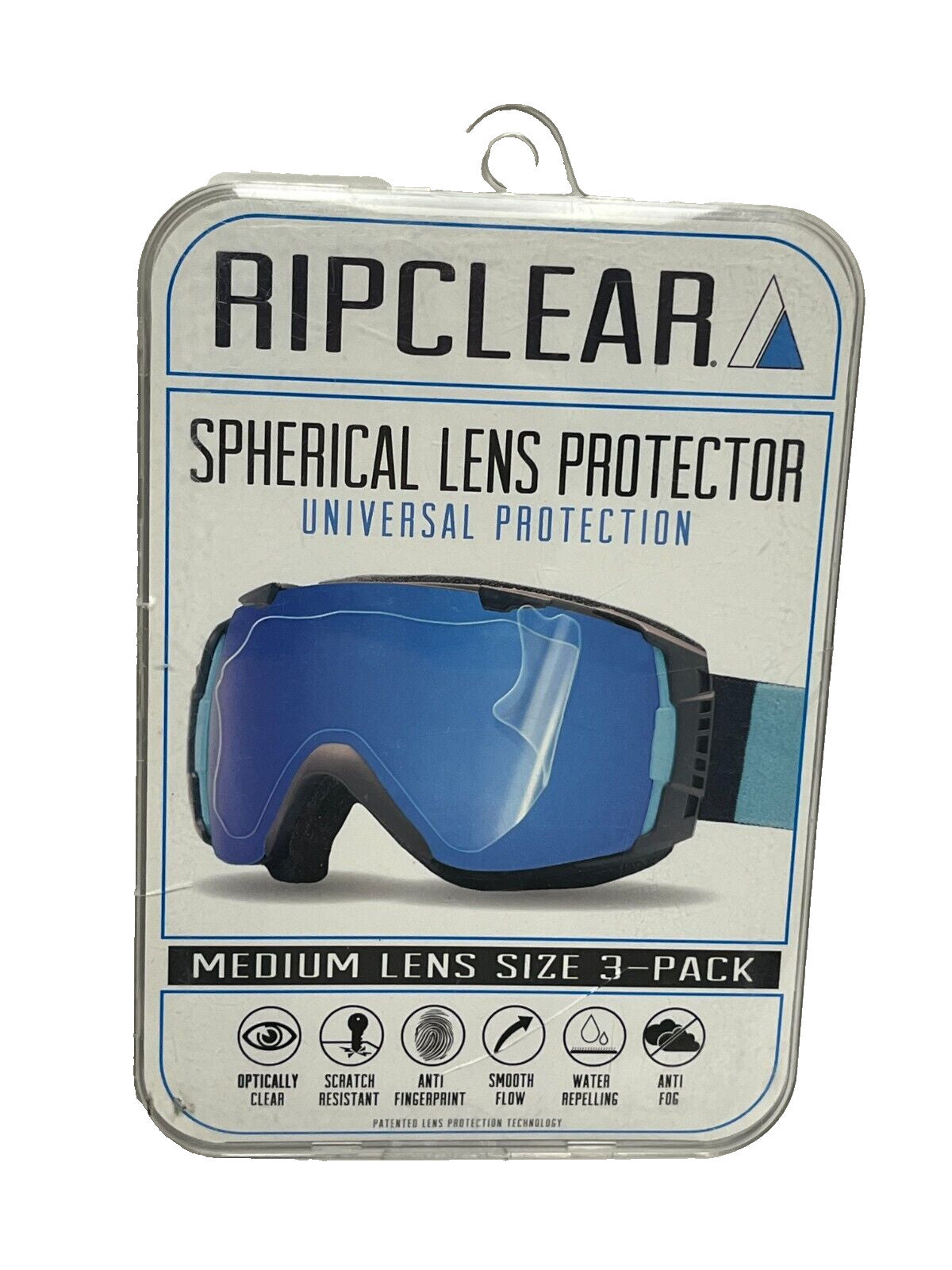 Spherical Goggle Lens Protector 3-Pack - Scratch Resistant, Anti-Fog Ski & Snowboard Accessories