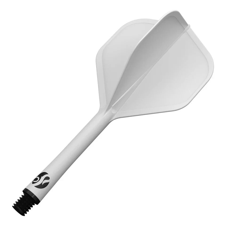 Shot Flight Deck 2 Pack: Dart Flights & Shafts System, White Short 19.2mm