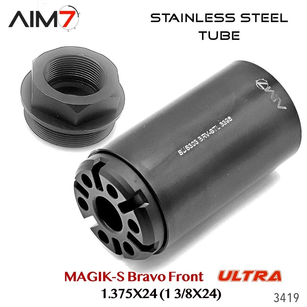 Modular Tube Assembly 1.375x24 HUB for Bravo-Pattern Systems - Stainless Steel