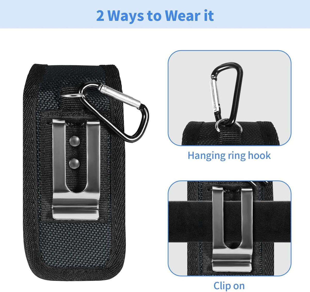 Multitool Sheath Pouch Case Belt Clip Organizer for Camping Hiking