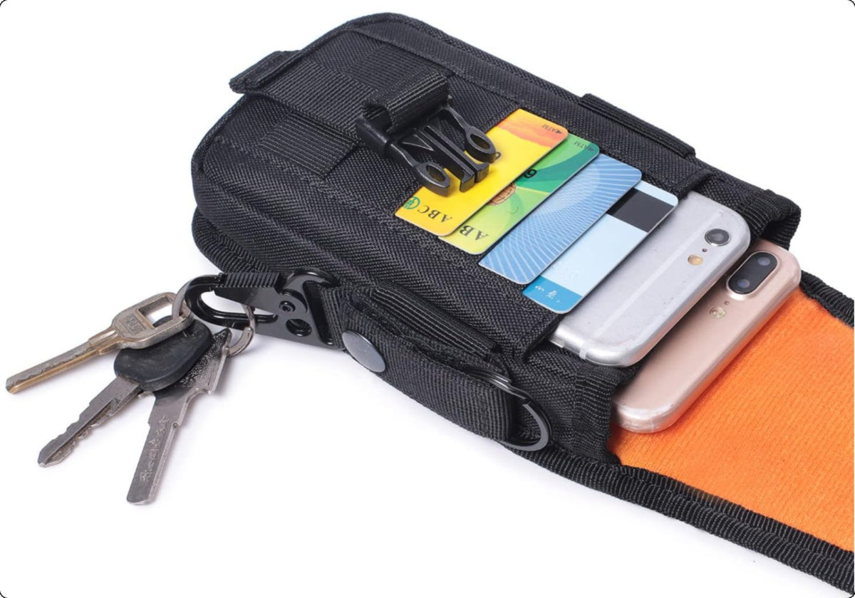 Tactical Molle Phone Pouch Waist Pack with Multi-Use Compartments