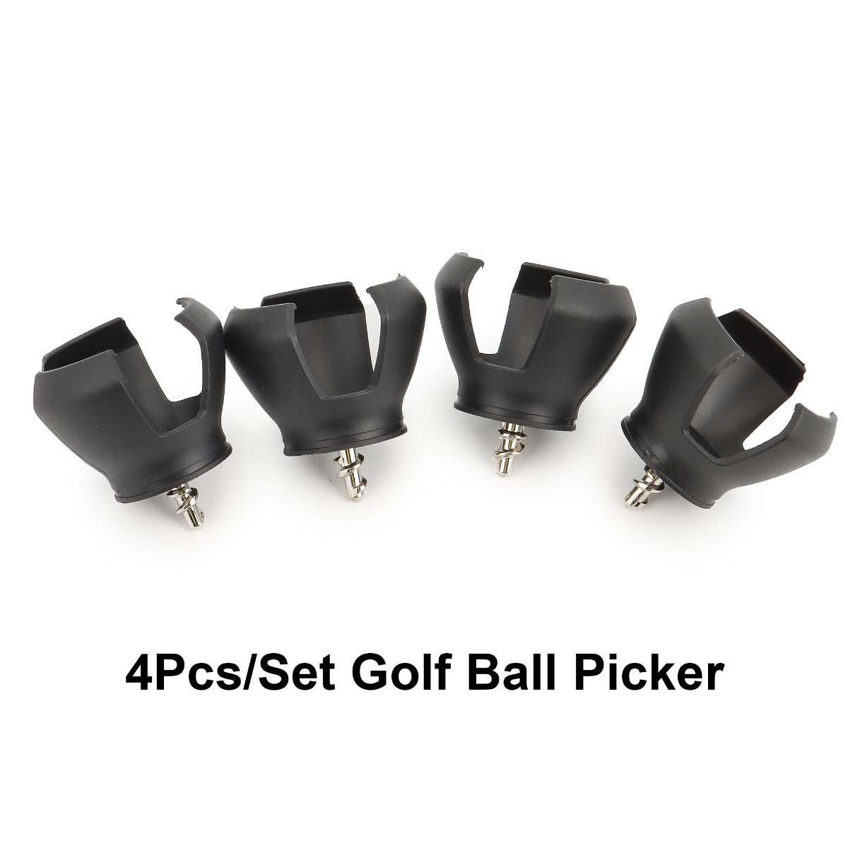 Golf Ball Pick Up Retriever Tool 4 Pack with 3-Claw Design for Putter Grip