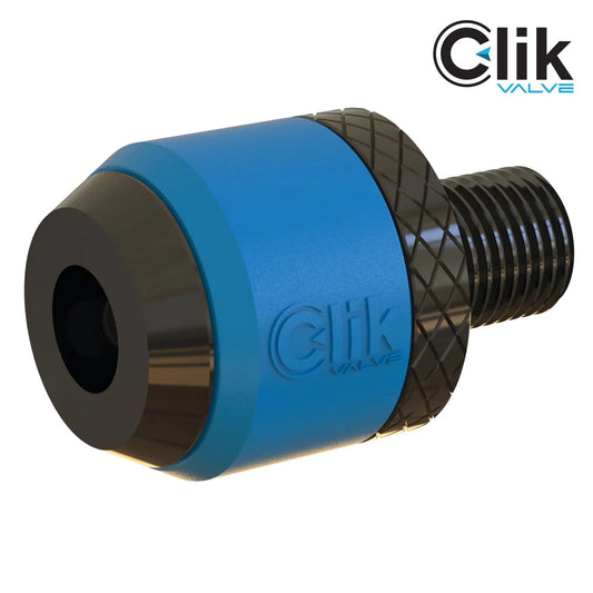 Aluminum Schrader Pump Head Adapter for Clik Valve - Bicycle Tire Valve Conversion