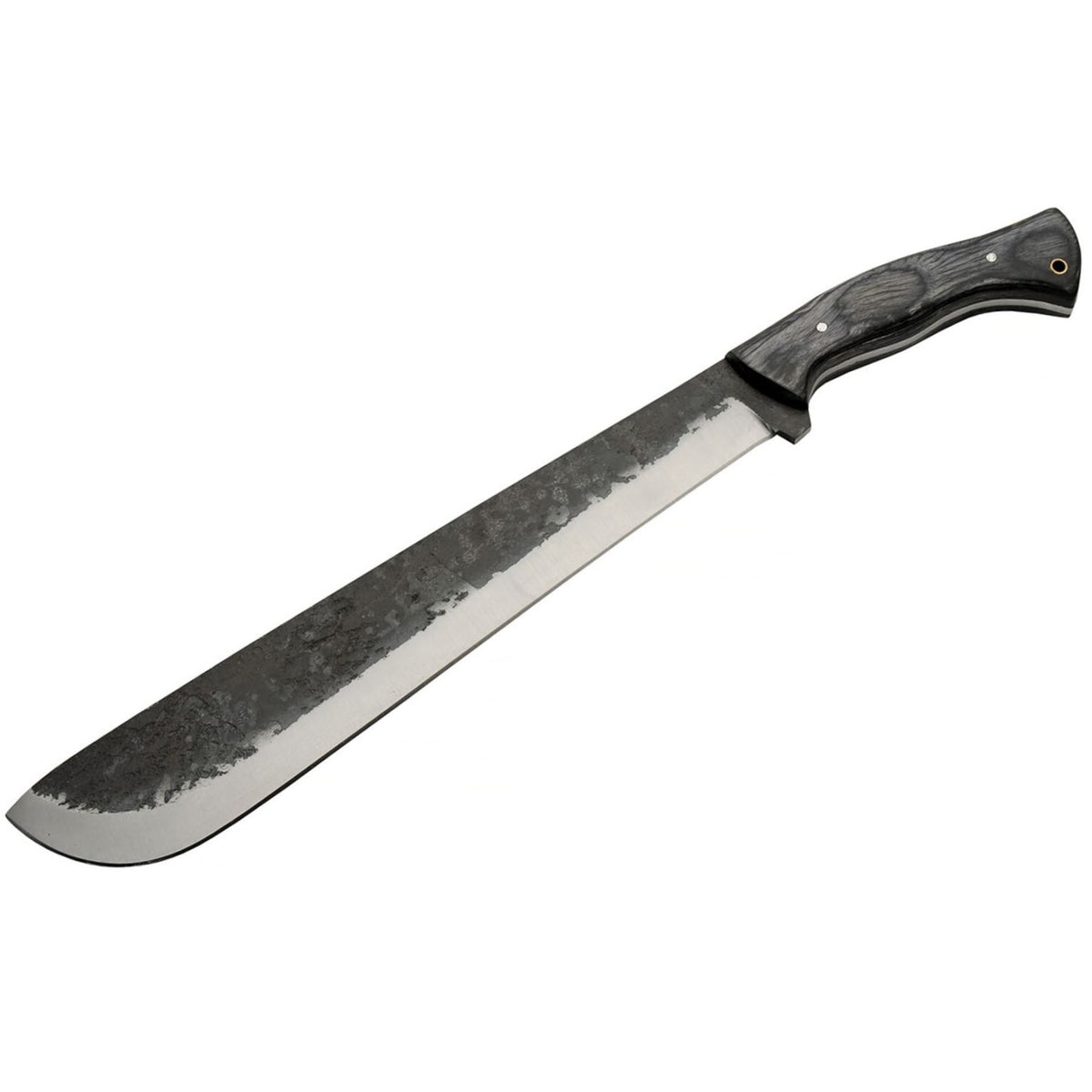18-Inch High Carbon Steel Machete with Leather Sheath - Full Tang Outdoor Tool