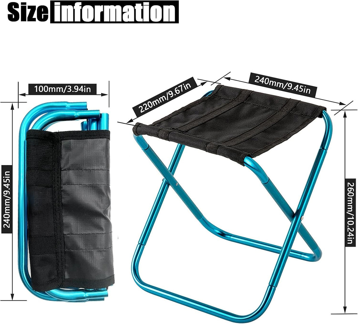 Portable Mini Folding Stool Camping Chair with 150 lbs Capacity