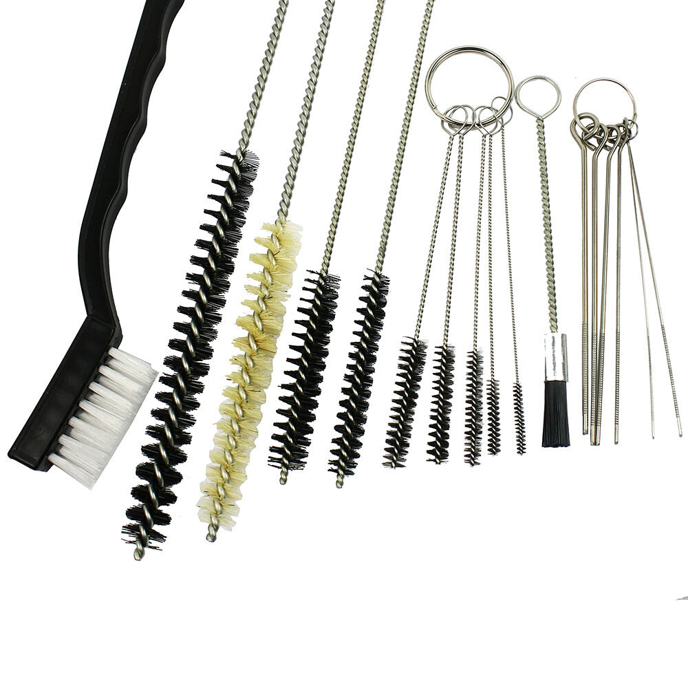 17PC Spray Gun and Rifle Cleaning Brush Set - Nozzles & Nylon Brushes