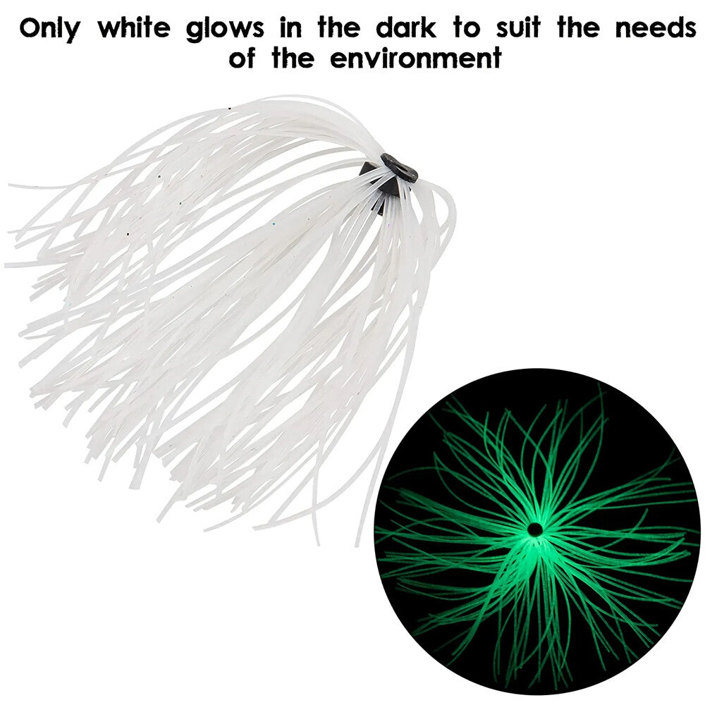 Silicone Fishing Skirt Replacement Set for Spinnerbaits and Lures - 24 Bundles