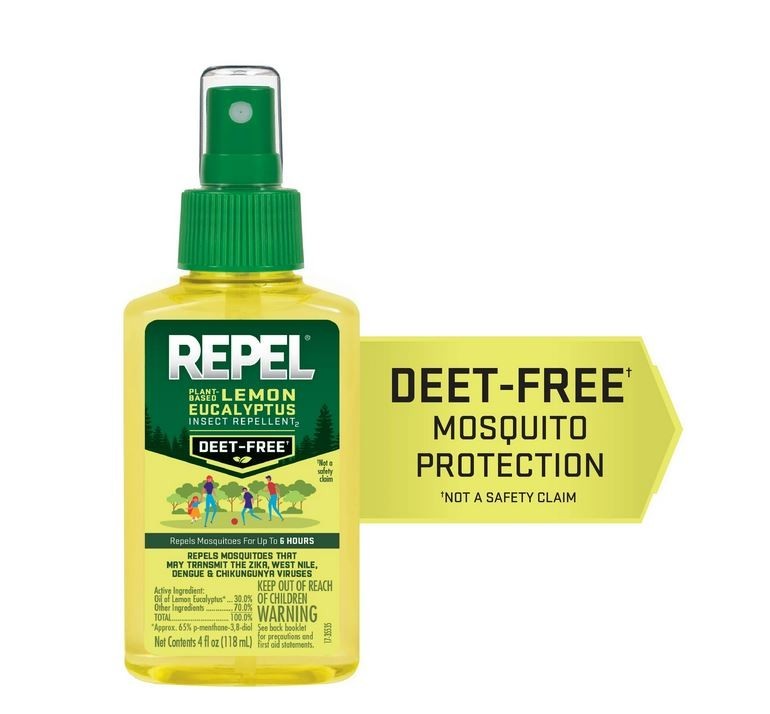 Plant-Based Lemon Eucalyptus Insect Repellent Pump Spray - DEET-Free Mosquito Protection