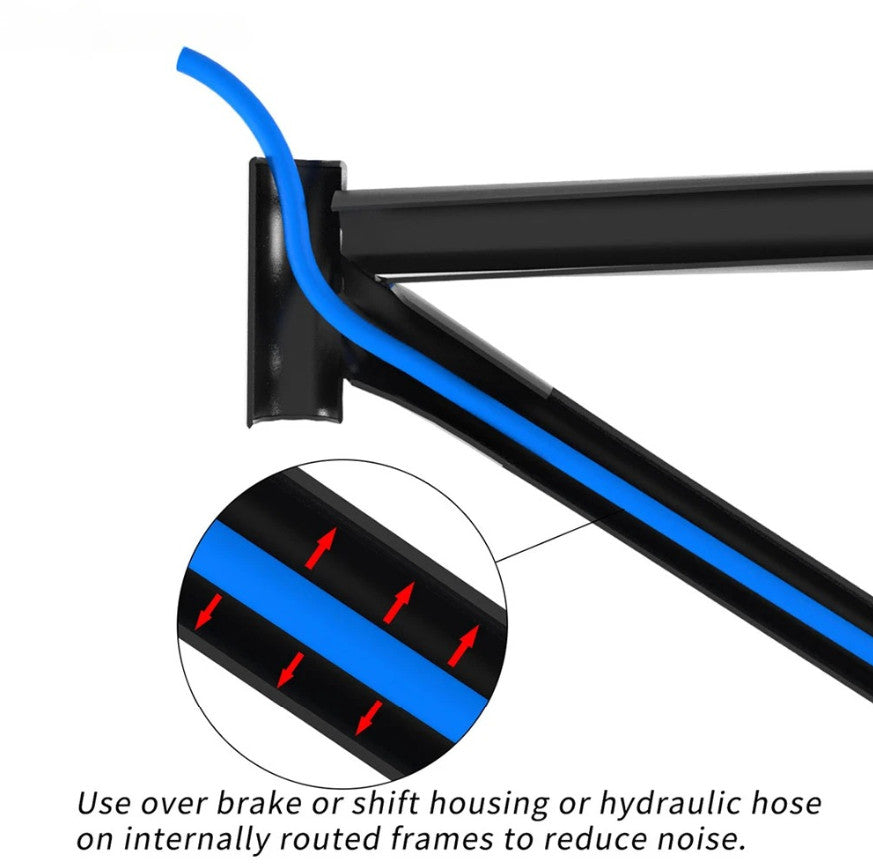 Bike Frame Internal Cable Housing Damper Foam Sleeve 1.6m Black