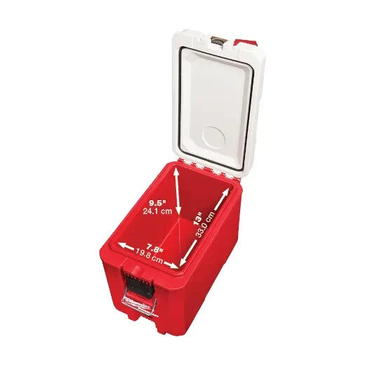 Milwaukee 16QT Compact Cooler with Bottle Opener - Jobsite Durable, Impact-Resistant