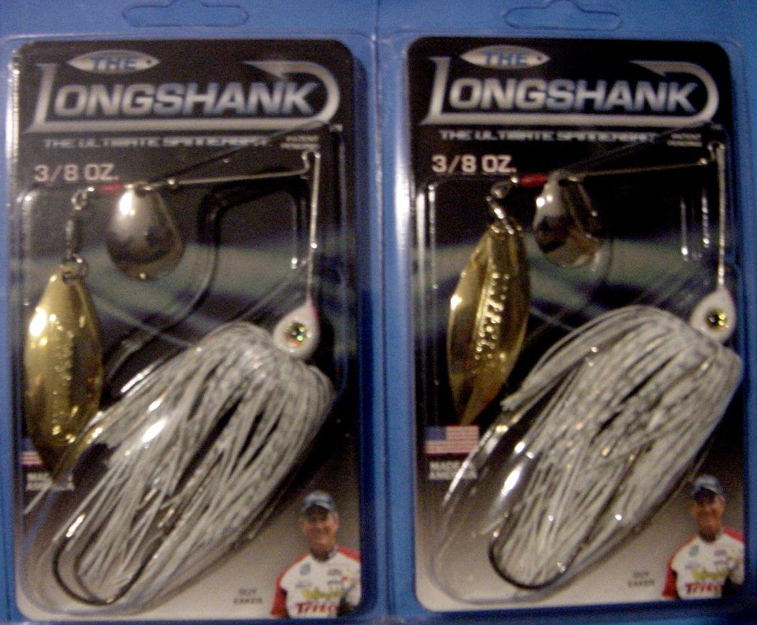 Spinnerbait Fishing Lure 3/8 oz White CWNG-031 Guy Eaker Edition Pair