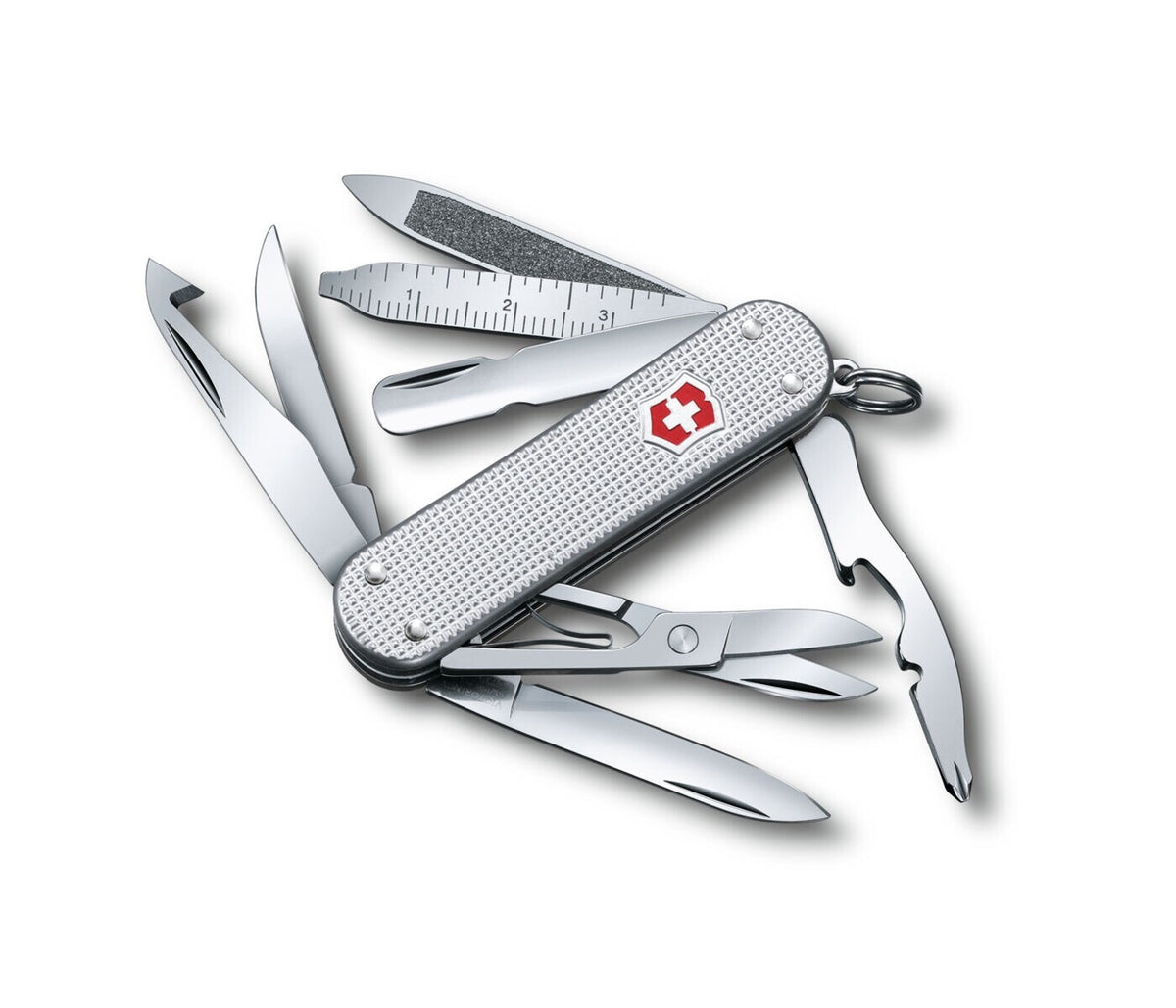Victorinox Swiss Army Knife MiniChamp Silver Alox Multi-Tool
