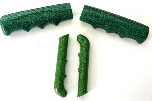Vintage Schwinn Green Pea Picker Handlebar Grips & Hunt-Wilde Lever Covers