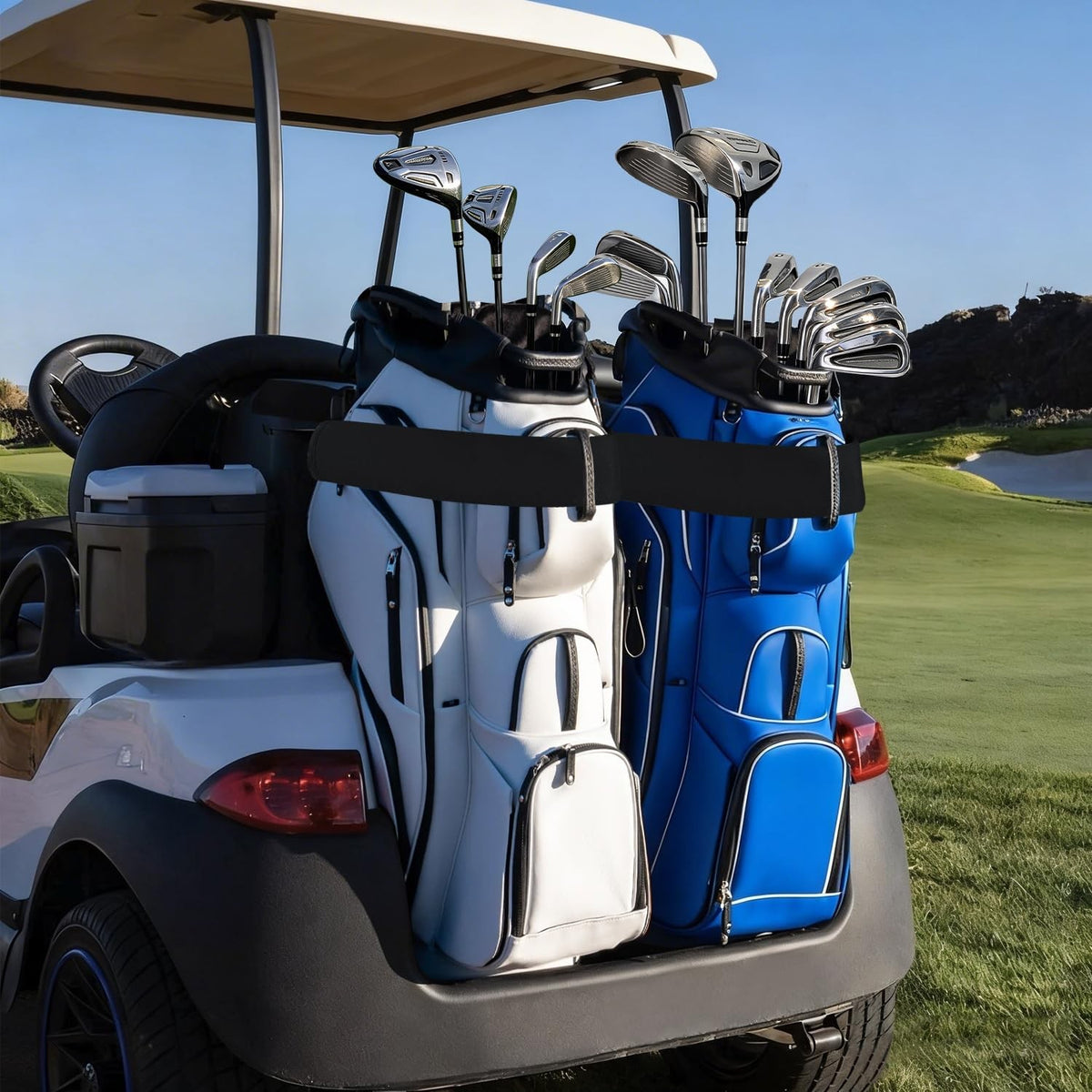 Golf Cart Strap Sleeve 2-Pack Protects Golf Bag from Wear - 20.5 Inch