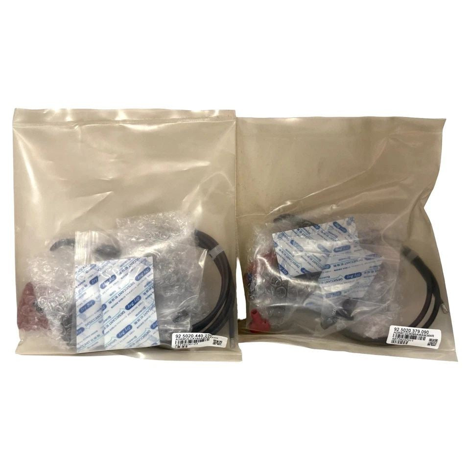 Hydraulic Disc Brake Set for Mountain Bikes - 2-Piston, Carbon Levers, DOT 5.1 Fluid