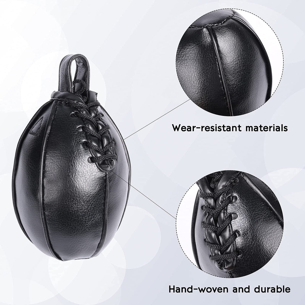 Leather Boxing Speed Bag for MMA Training - Durable Evasion Practice