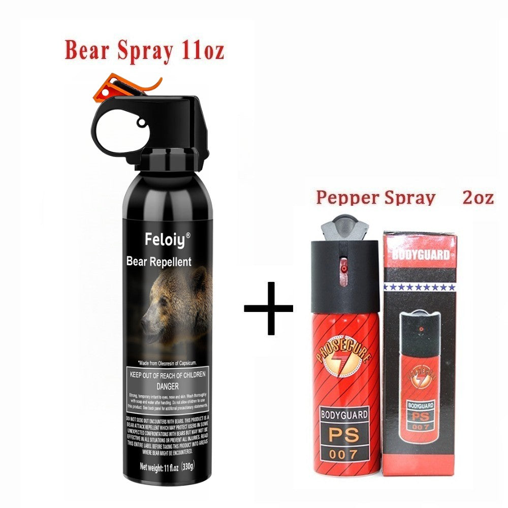 Bear Spray 11oz with Free 1/2oz – Powerful Animal Deterrent