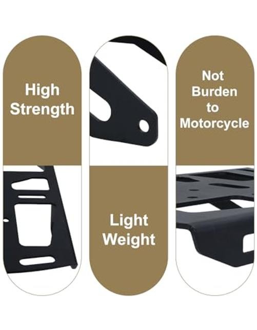 Motorcycle Rear Rack for CRF300L Rally CRF 300L ABS 2021-2025 Aluminum Cargo Rack