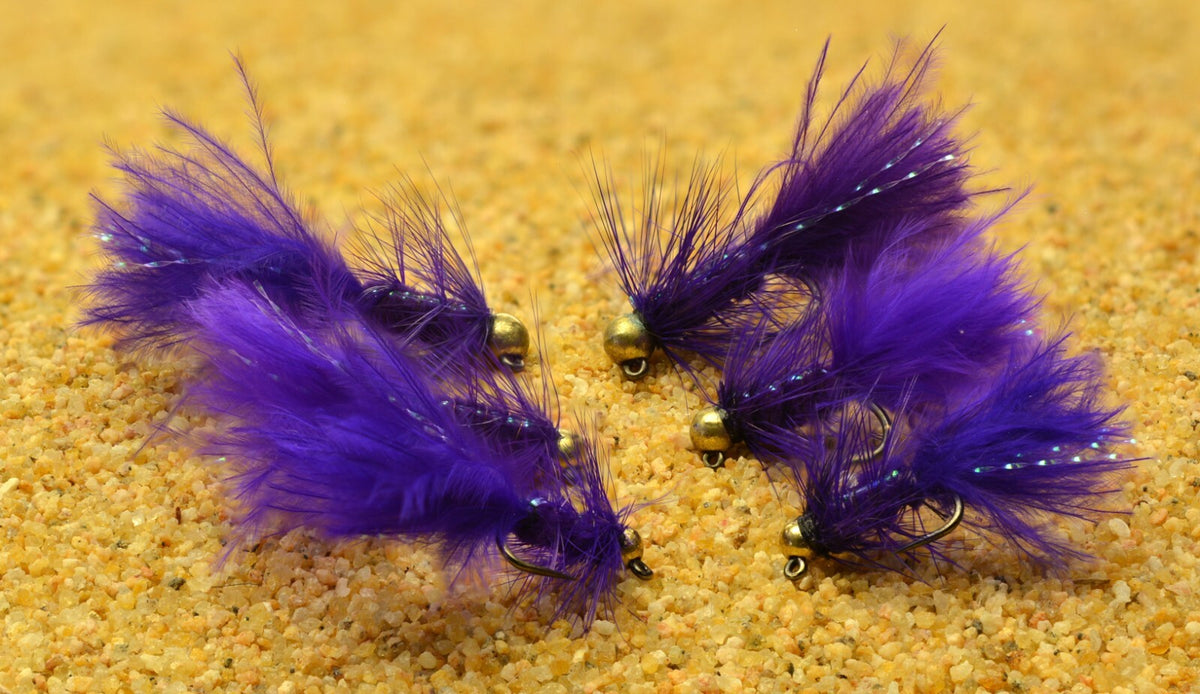 Fishing Jig Head Fly Assorted Sizes Micro Woolly Bugger Tungsten Bead