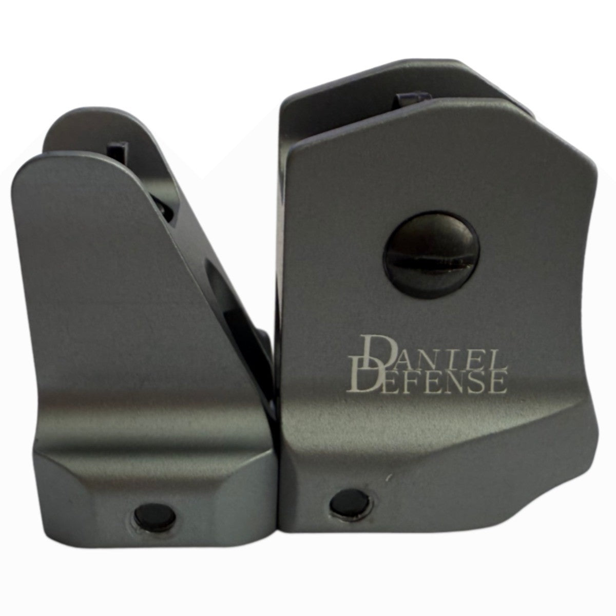 Aluminum Alloy Low Profile Front & Rear Sights Set for Bicycle, Gray