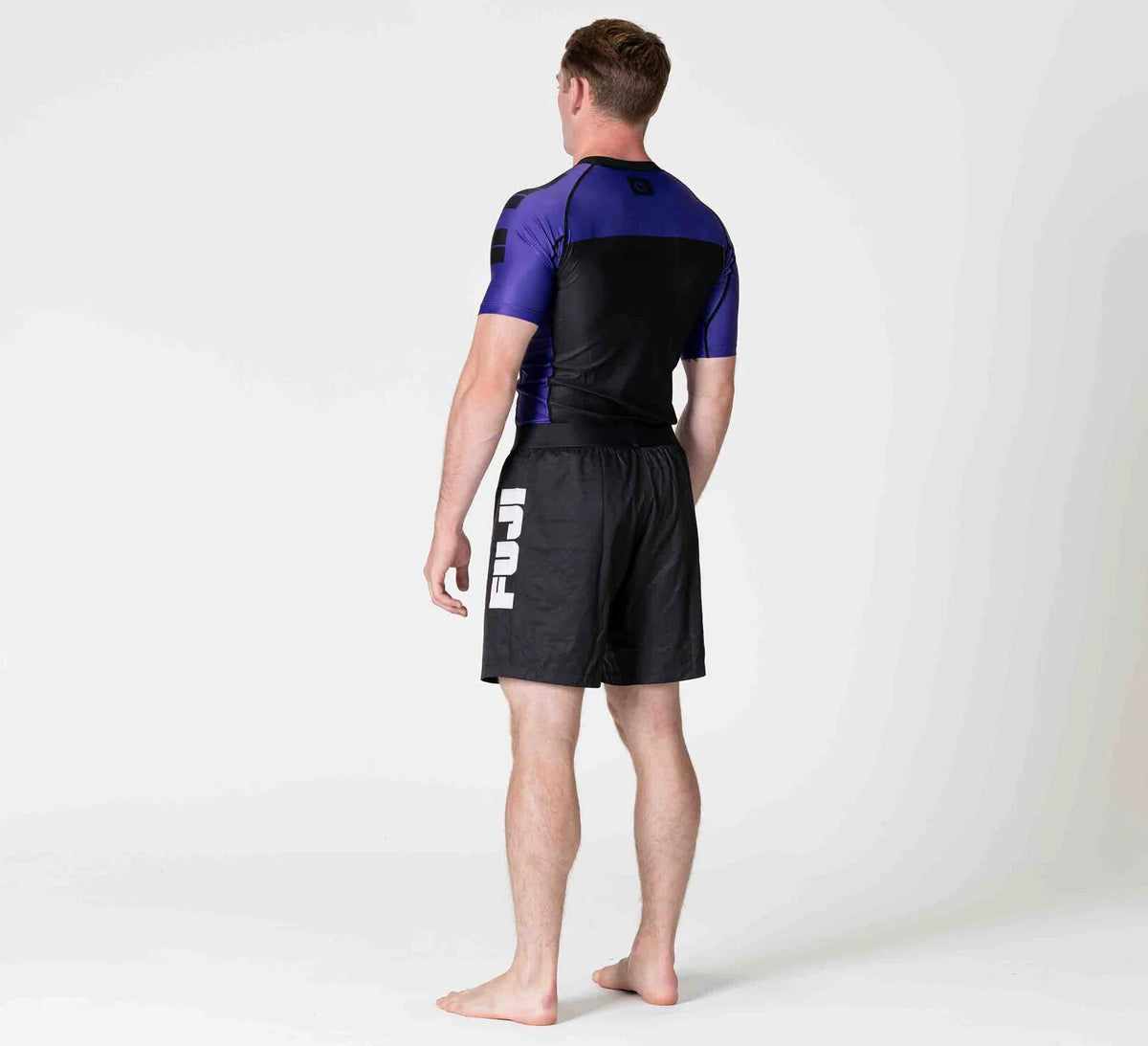 IBJJF Ranked Short Sleeve Rashguard for BJJ & Jiu Jitsu - Purple