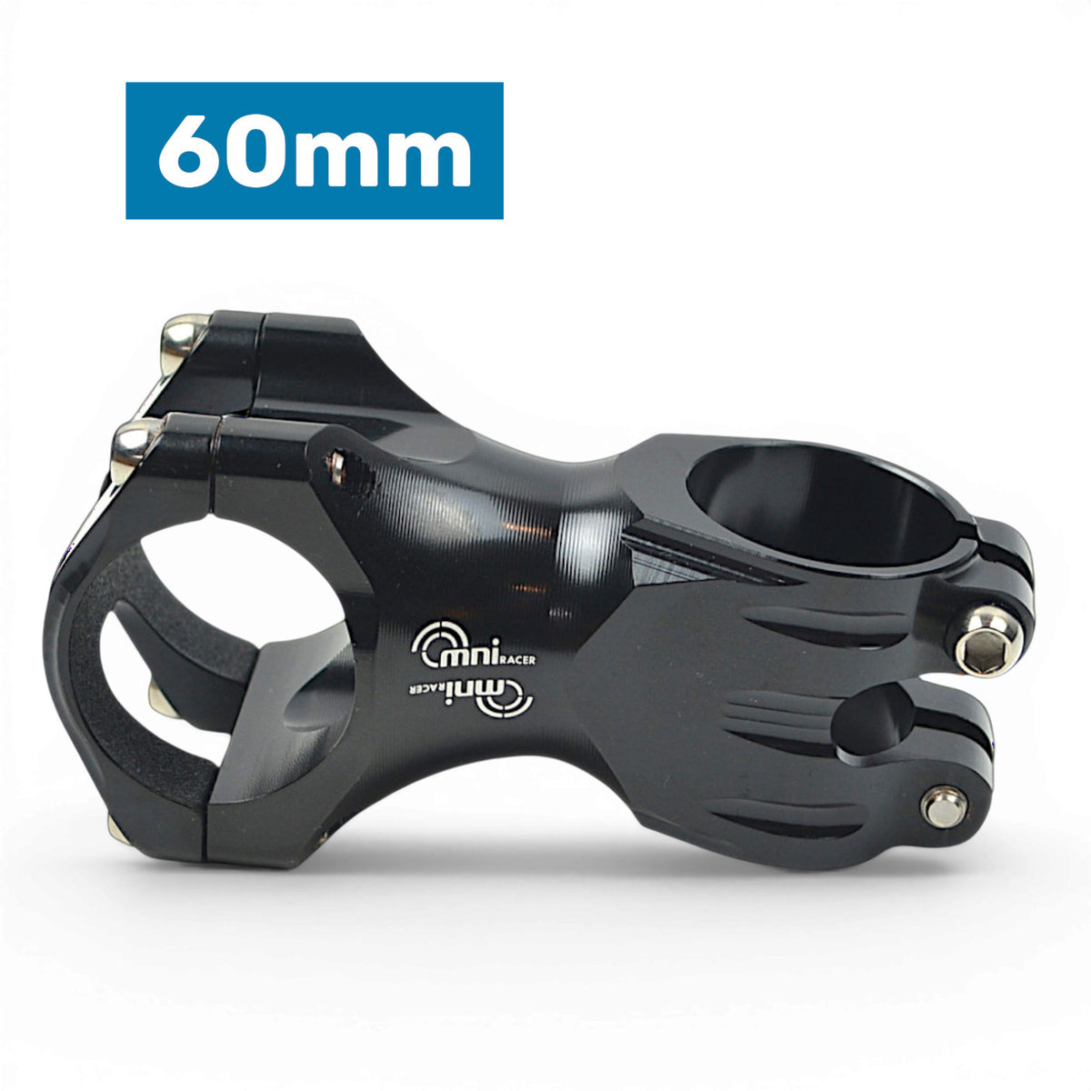 Lightweight Bicycle Handlebar Stem with Titanium Bolts - 31.8mm Black