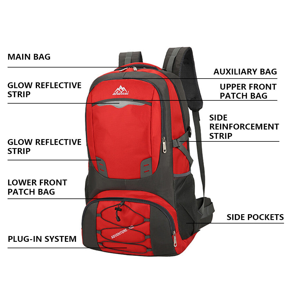 Waterproof Travel Backpack for Camping Hiking and Outdoor Adventures