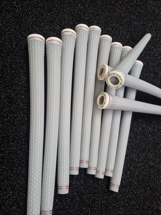 Golf Grip Set 13-Piece Gray/White Rubber Grips for ARCCOS & COBRA Clubs