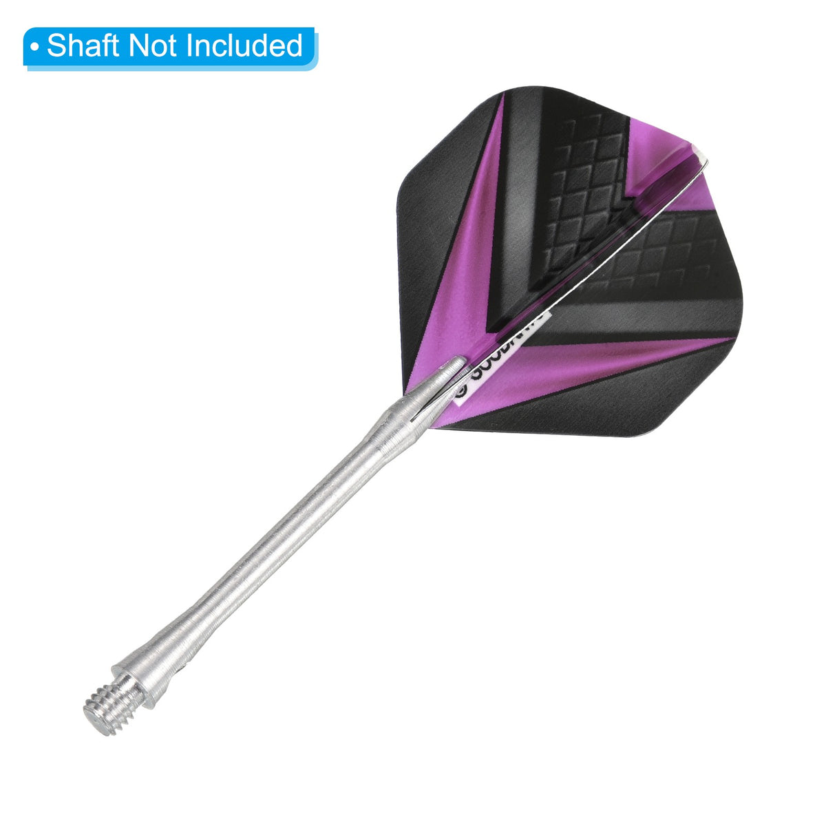 Dart Flights PET 6 Pack V Style Black & Light Purple