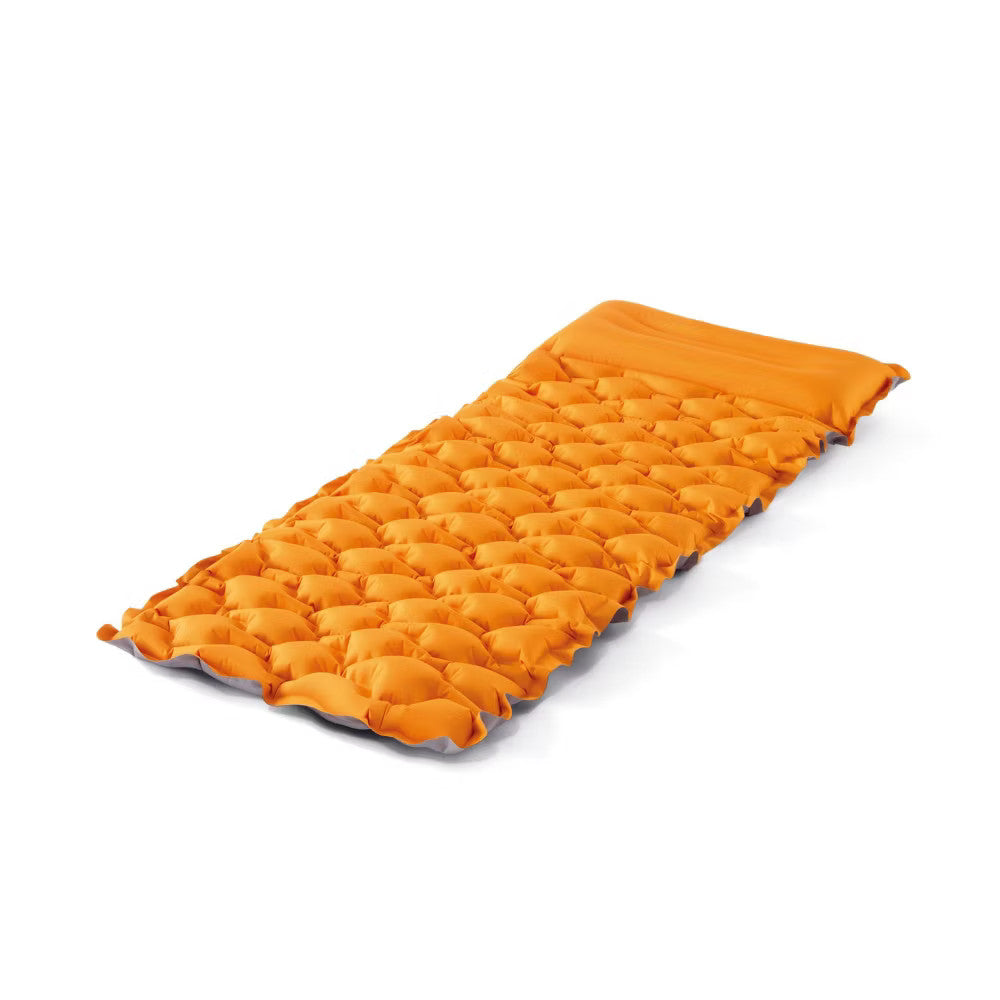 Inflatable Camping Sleeping Pad with Built-In Pillow and USB Pump - Lightweight & Puncture Resistant