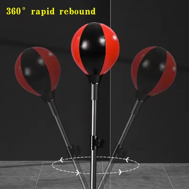 Height Adjustable Reflex Speed Bag for Boxing Training - Freestanding Punching Bag