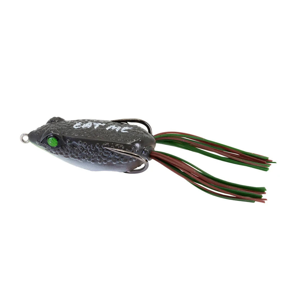 Finesse Topwater Frog Lure - Weedless Hollow Body Fishing Bait with Double Hook