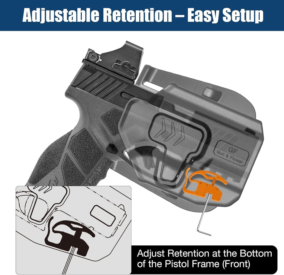 OWB Holster for Taurus GX2 - Level II Retention, RDS Ready, Outside Waistband