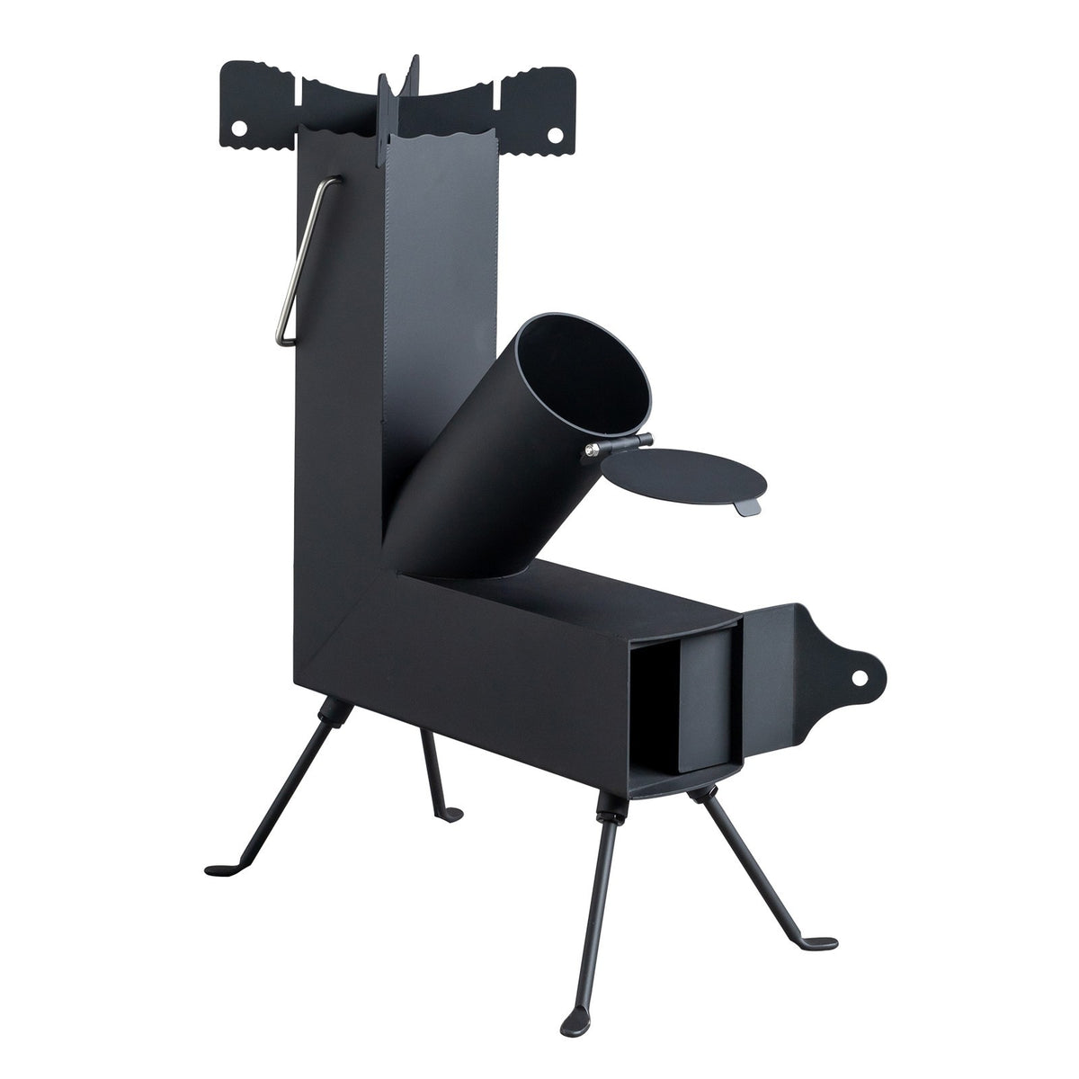 Heavy Duty Portable Camping Rocket Stove for Off-Grid Cooking & Survival