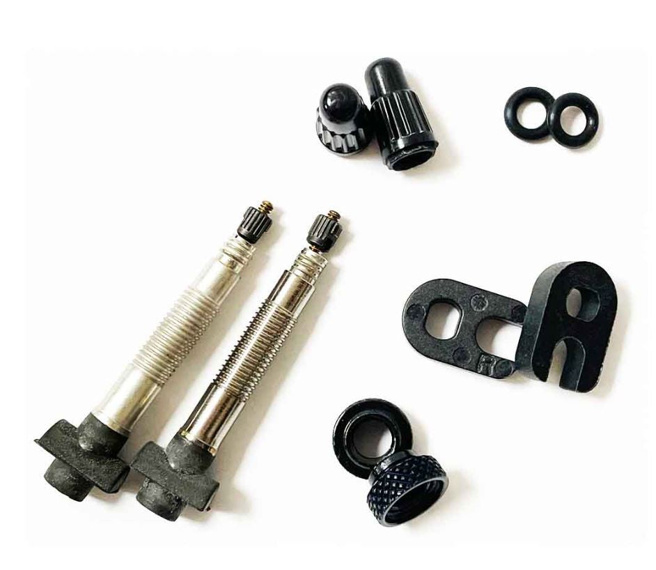 Tubeless Presta Valve 35mm Silver for Bicycle Rims - 2-Pack