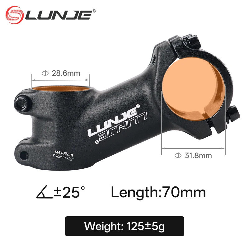 Ultralight MTB Bike Stem 10°-35° Angles for 31.8mm Handlebar, 60-110mm Lengths