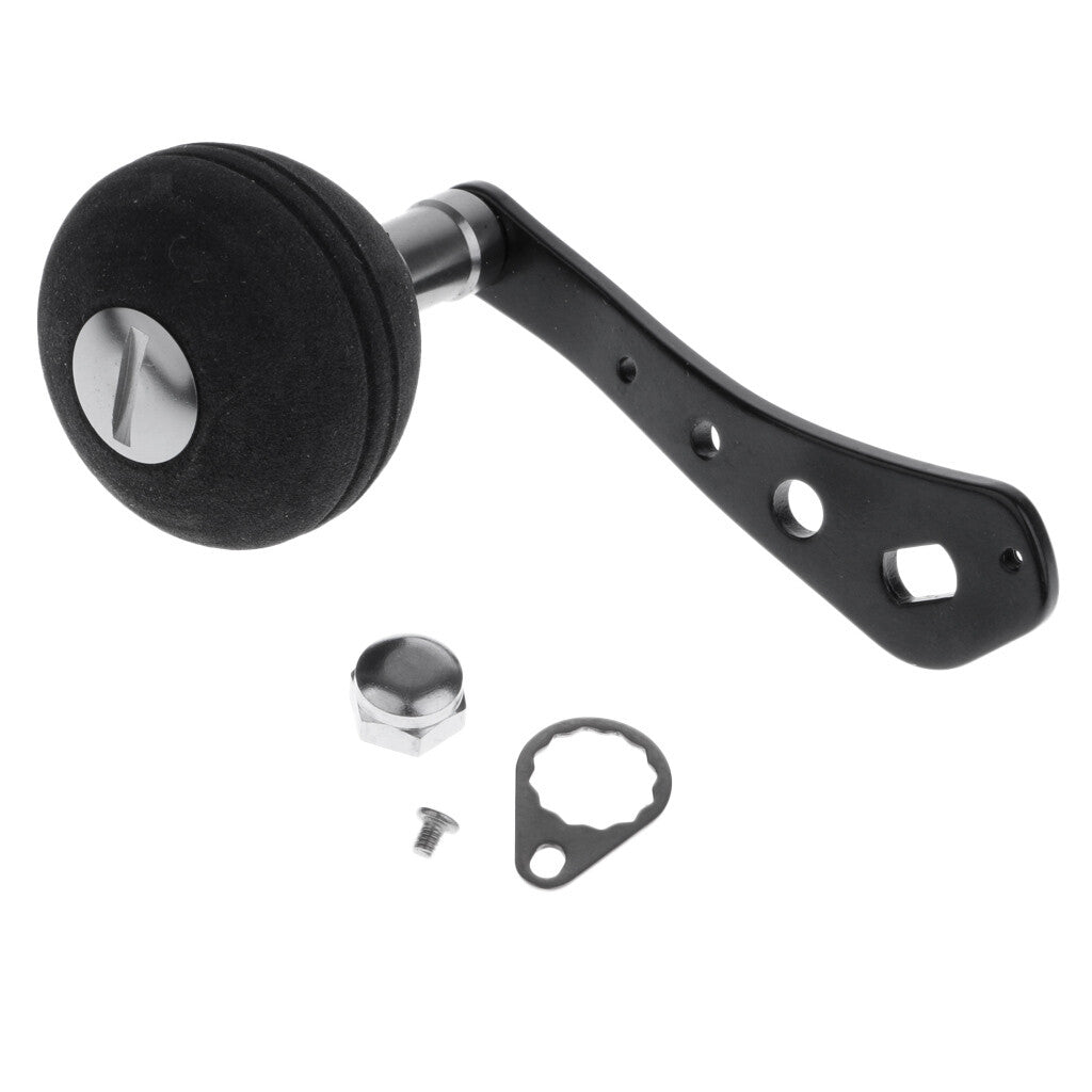 Fishing Reel Handle with EVA Knob - Aluminum Power Handle for Spinning Reels
