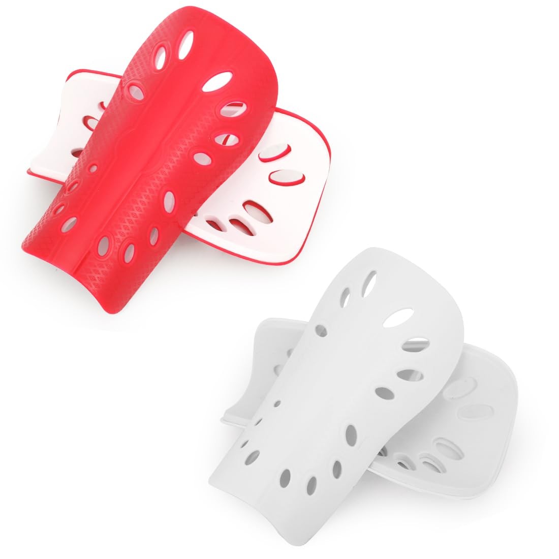 Kids Soccer Shin Guards - 2 Pairs, Lightweight & Adjustable for Youth