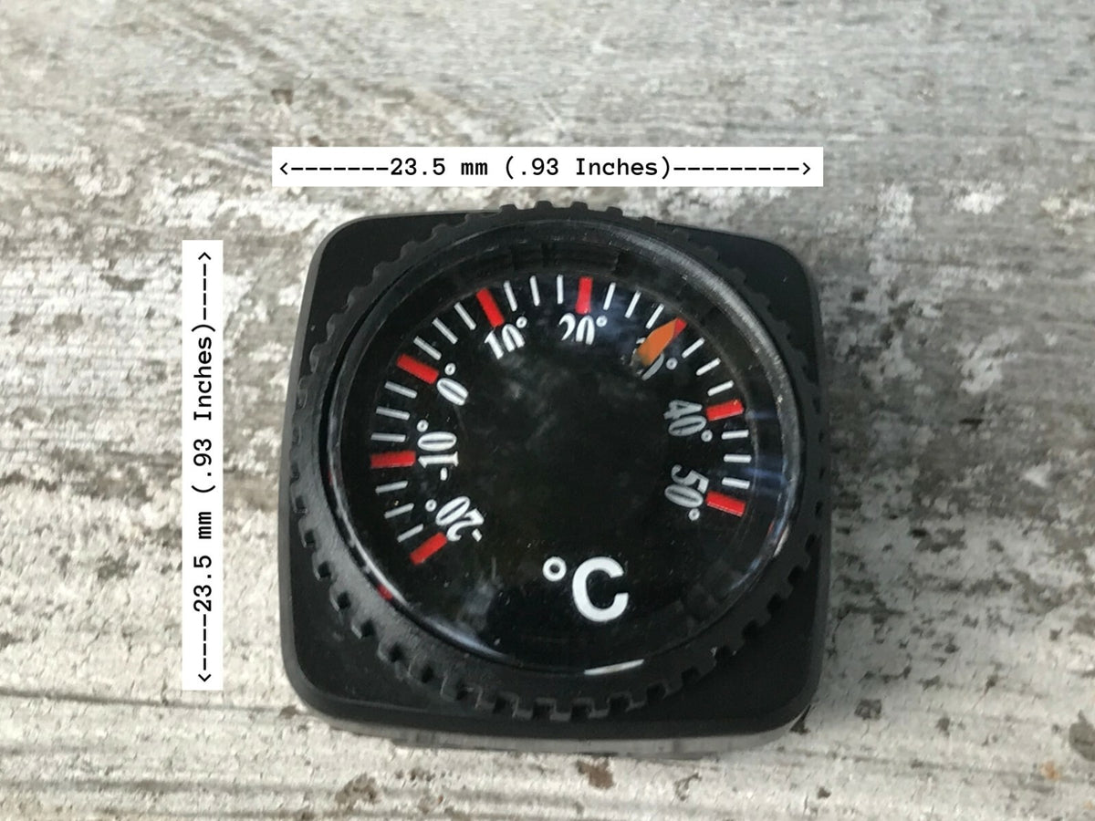 Slip-On Wrist Thermometer for Watch Bands and Paracord Bracelets - US Made