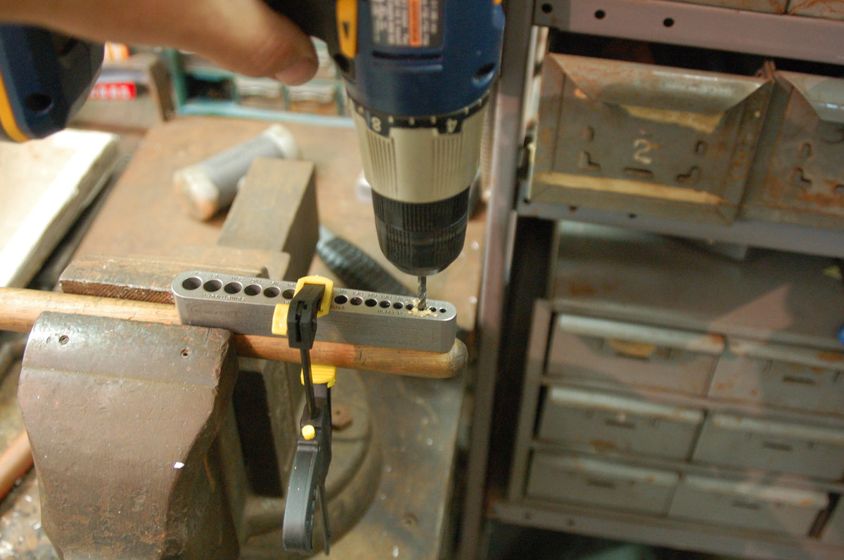 Drill Guide for Precise Gun Part Drilling - Steel V-Guide 1/8-3/8"