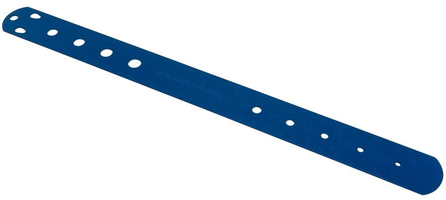 Spoke and Bearing Gauge Tool - Metric & Fractional Ruler for Bicycle Spokes