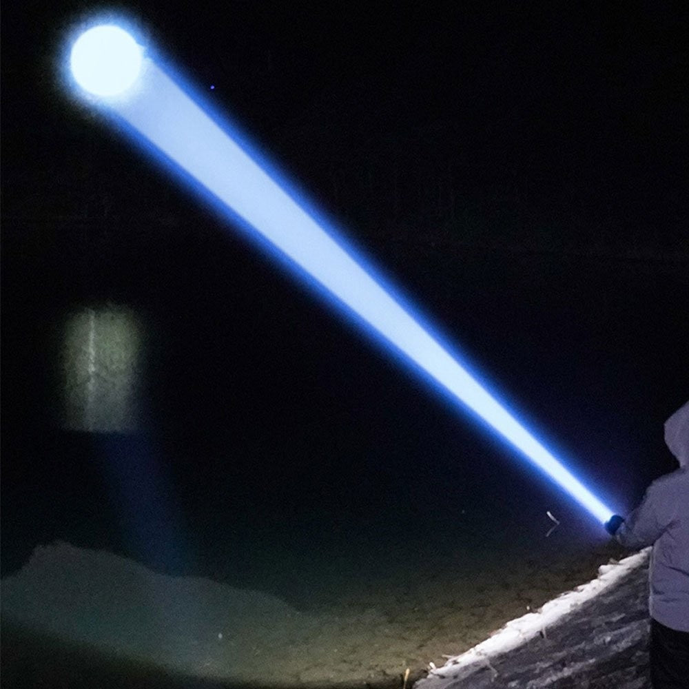 Super Bright LED Tactical Flashlight 1000000 Lumens, Rechargeable, Waterproof