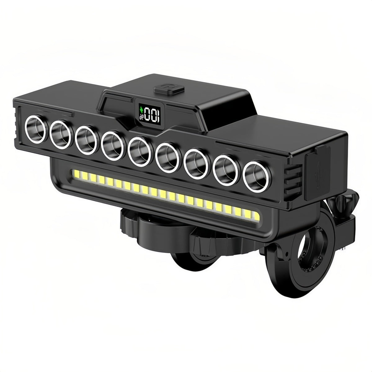Rechargeable LED Bicycle Headlight with USB Fast Charge & 130dB Horn Waterproof