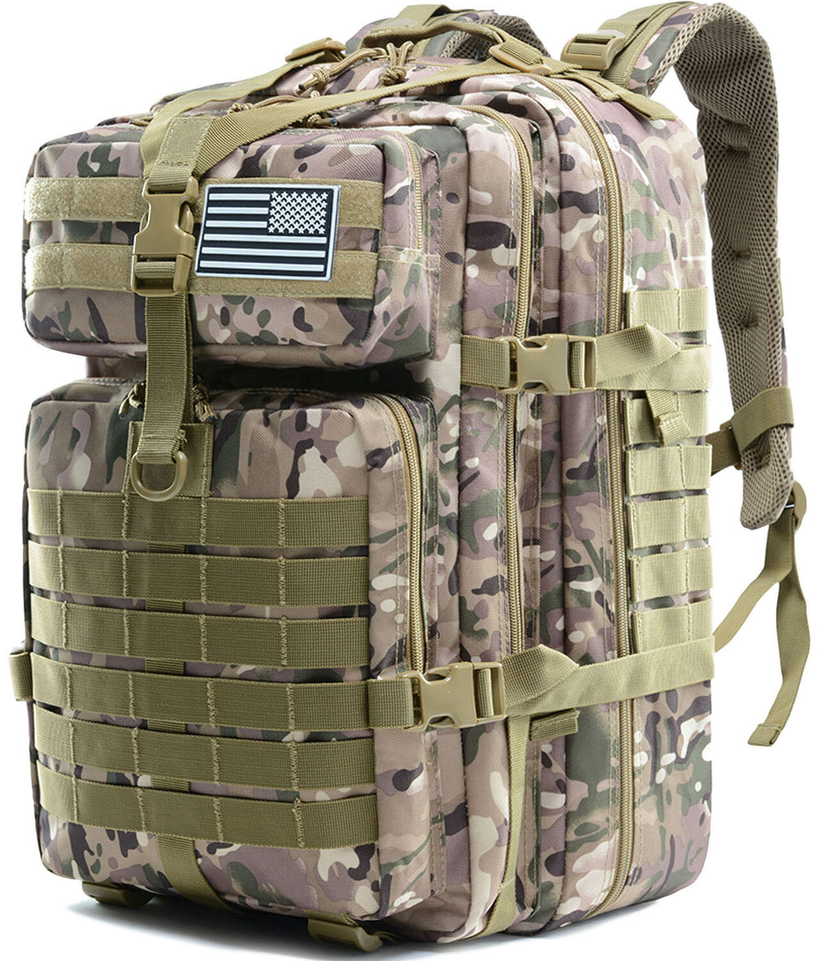 45L Military Tactical Backpack Large Army Assault Pack Molle Rucksack