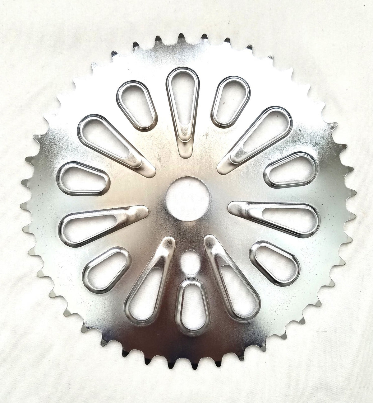 44T Bicycle Chainring One Piece Crank Wheel Black Chrome