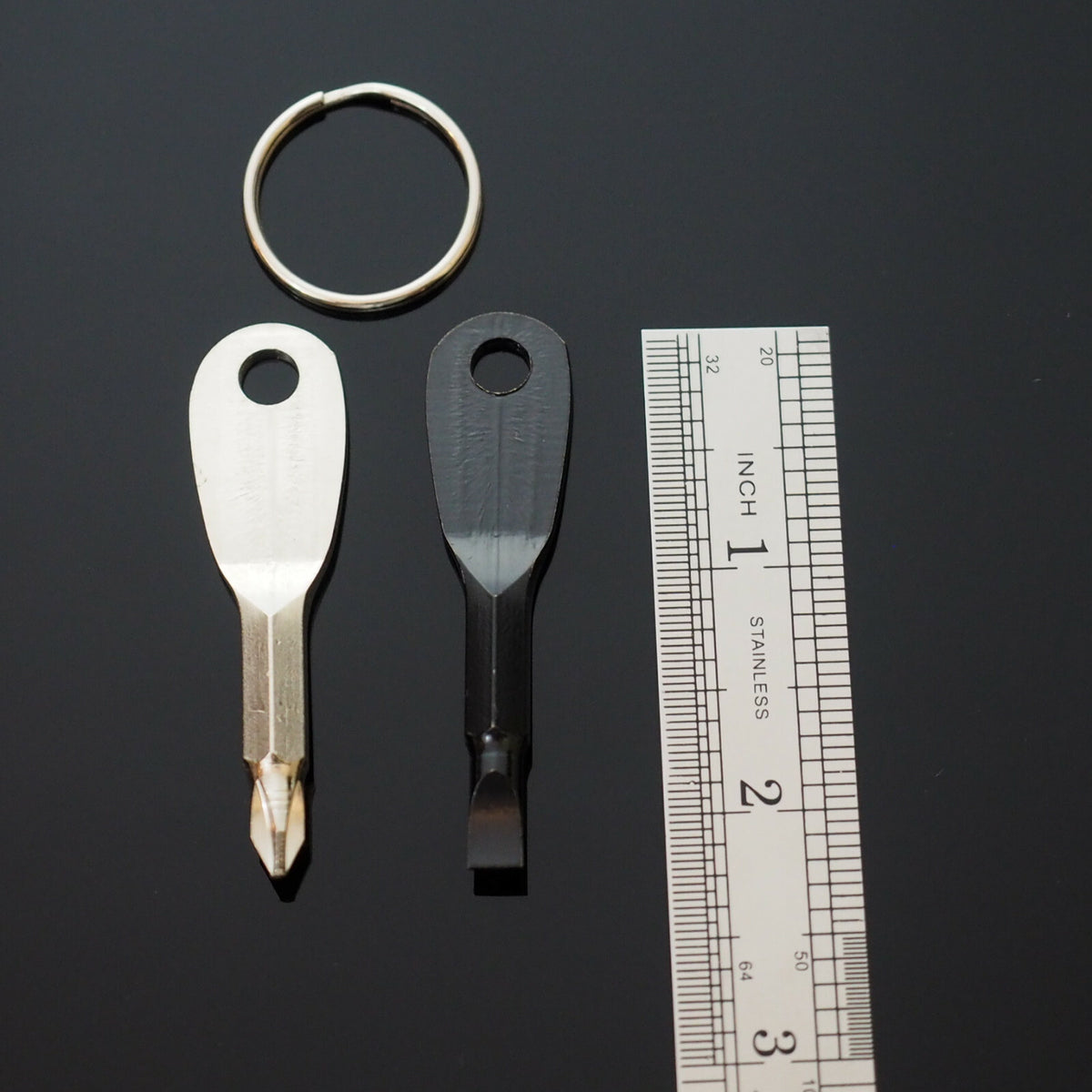 Mini Key Ring Screwdriver Set with Keychain - Portable EDC Tools for Outdoor Use