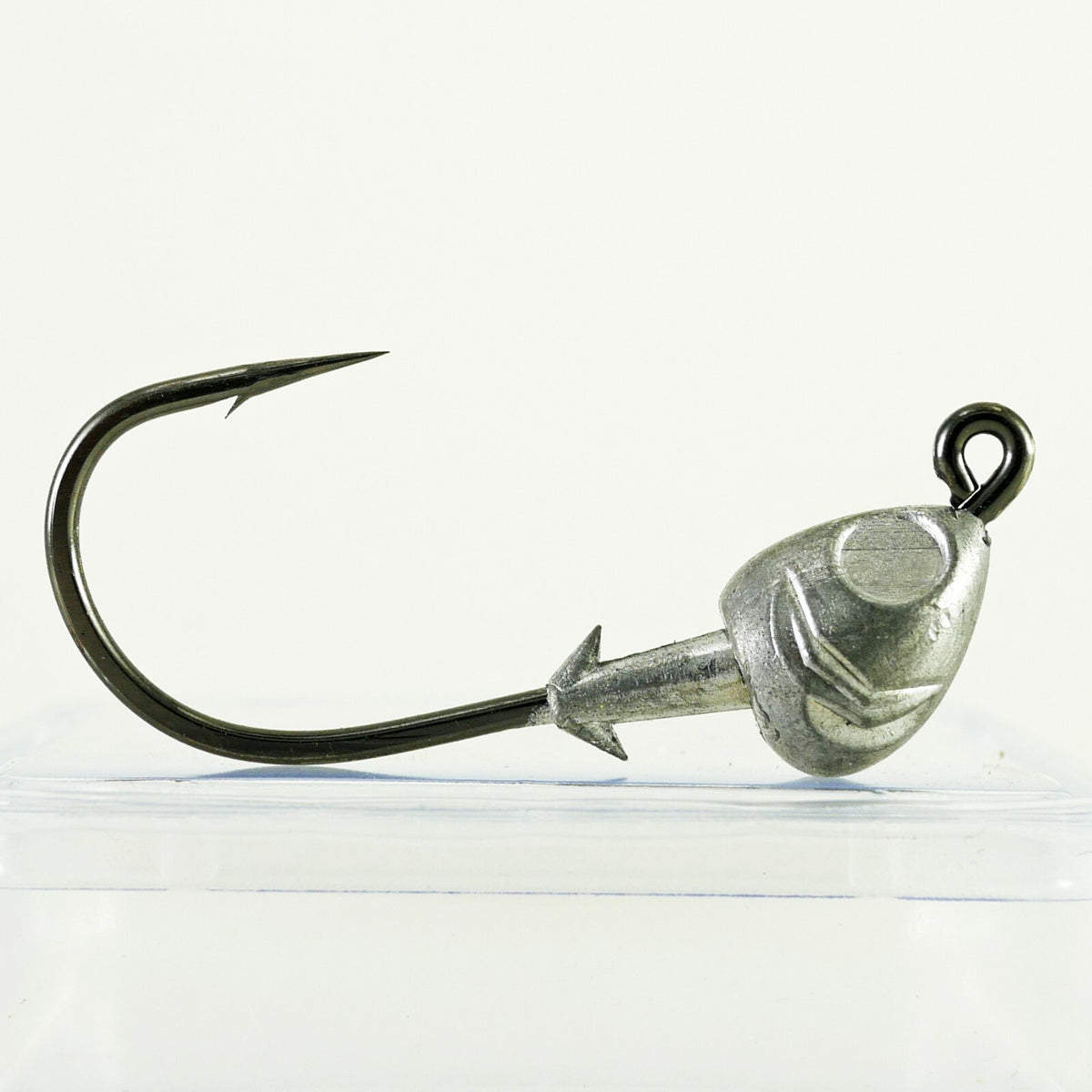 Fish Head Jighead 1/2 oz Mustad 4/0 Wide Gap Heavy Duty Hook - 5/10/25 Pack
