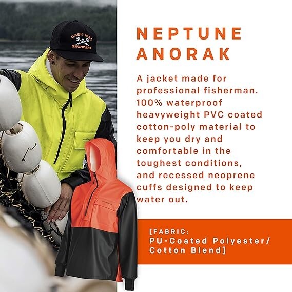 Men's Waterproof Rain Jacket Anorak for Fishing & Outdoor Adventures